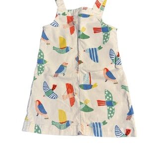 Colorful Bird Print Dress